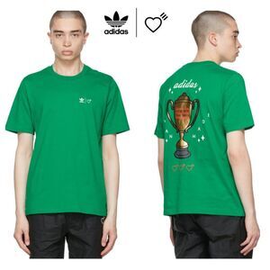 Adidas X Human Made Green Graphic Tee